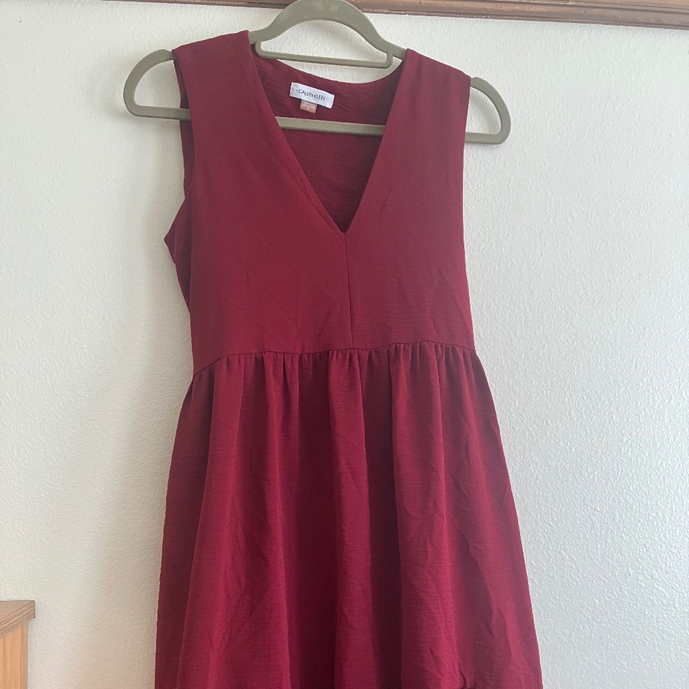 Calvin Klein red dress
